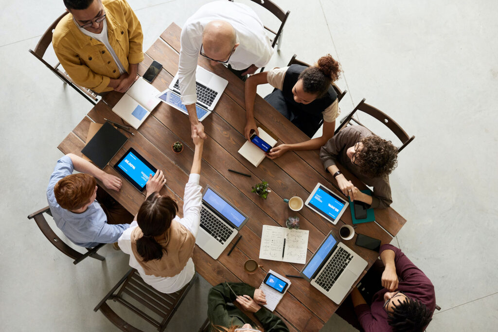 Équipe de travail en coopération