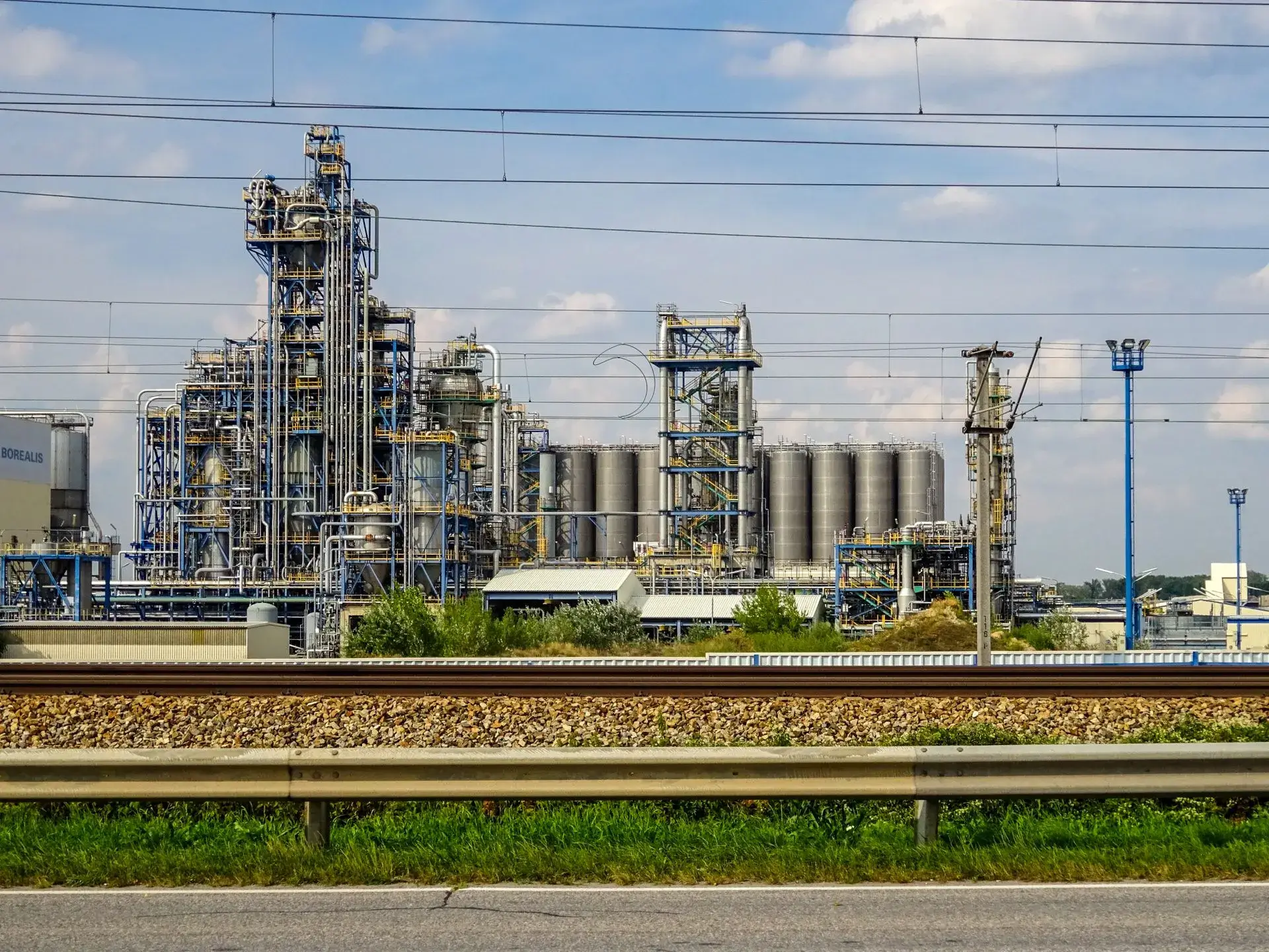 Site de production de l’industrie chimique